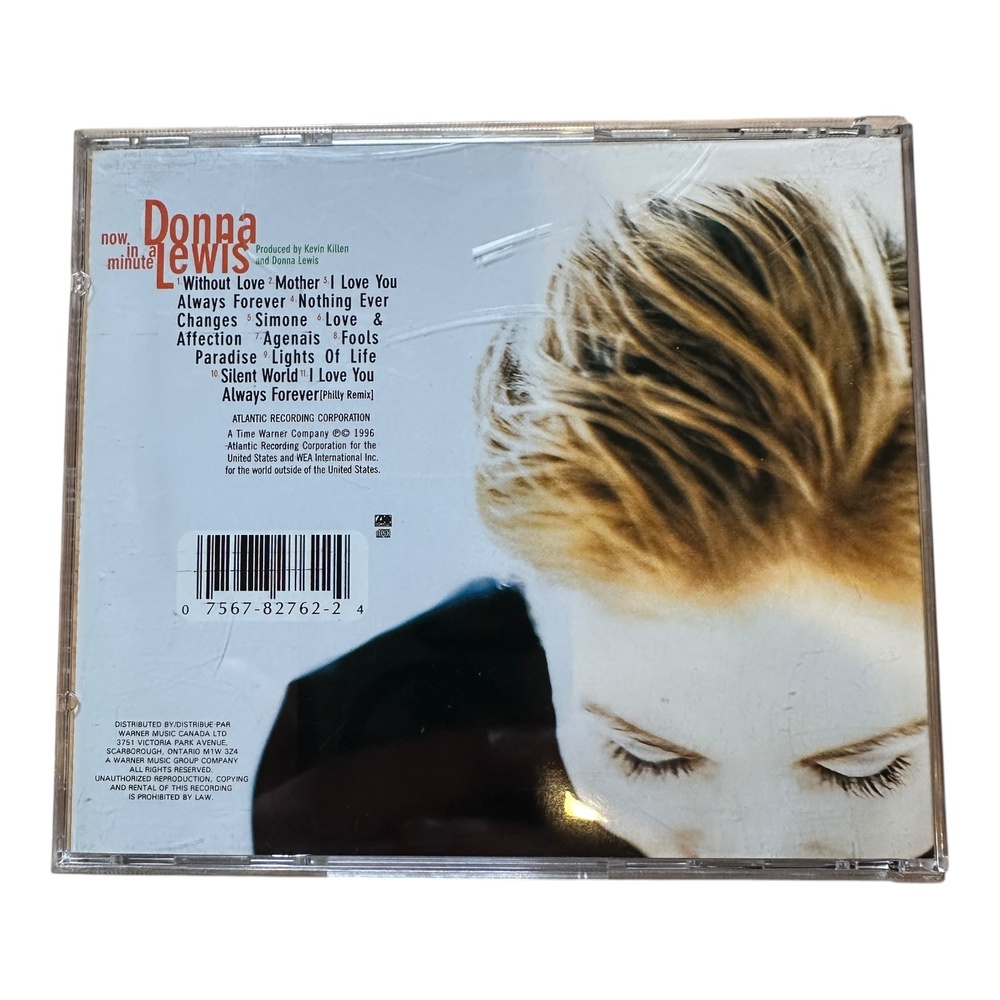 Atlantic Donna Lewis Now In A Minute CD 1996 Pop Rock Hit Single - Picture 2 of 2